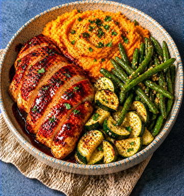 BBQ Chicken & Sweet Potato Mash