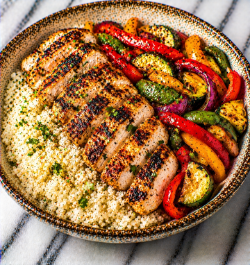 Chicken Fajita Rice Bowl