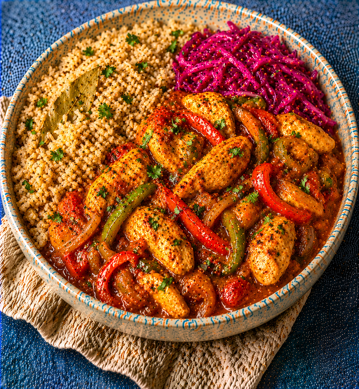 Chicken Jalfrezi with Brown Basmati Rice