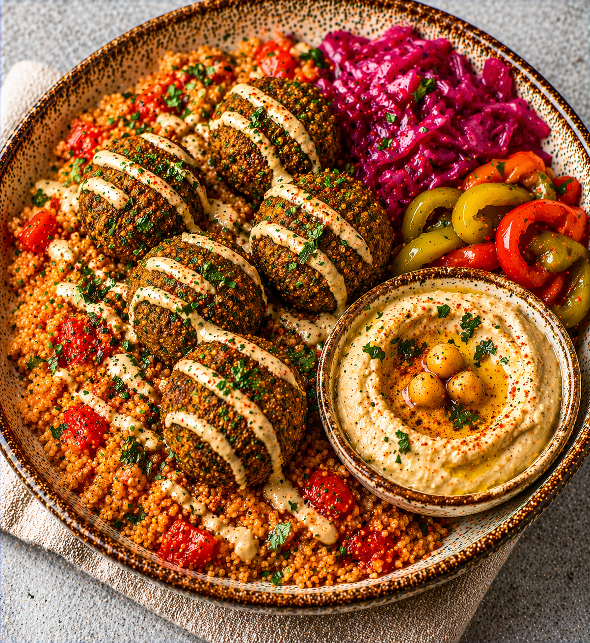 Falafel Poke Bowl