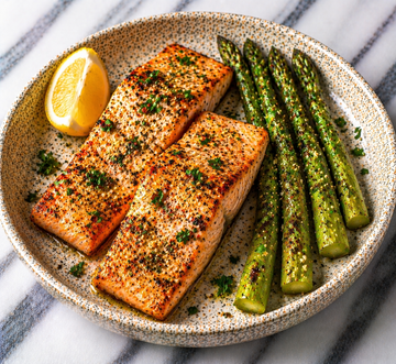 Grilled Salmon with Asparagus