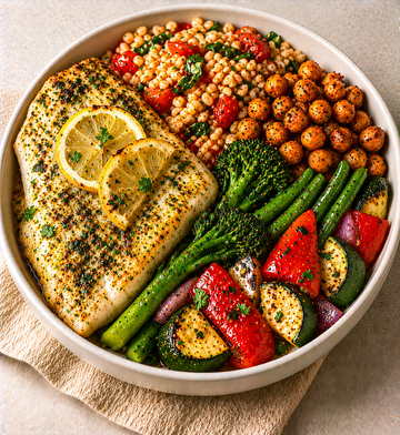 Lemon and Herb Seabass