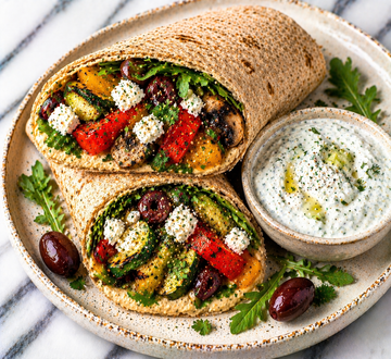 Mediterranean Veggie Wrap