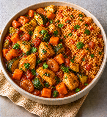 Moroccan Chicken & Sweet Potato Tagine
