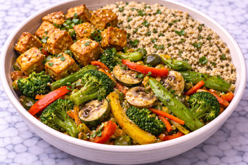 Quinoa, Tofu & Veg Stir Fry