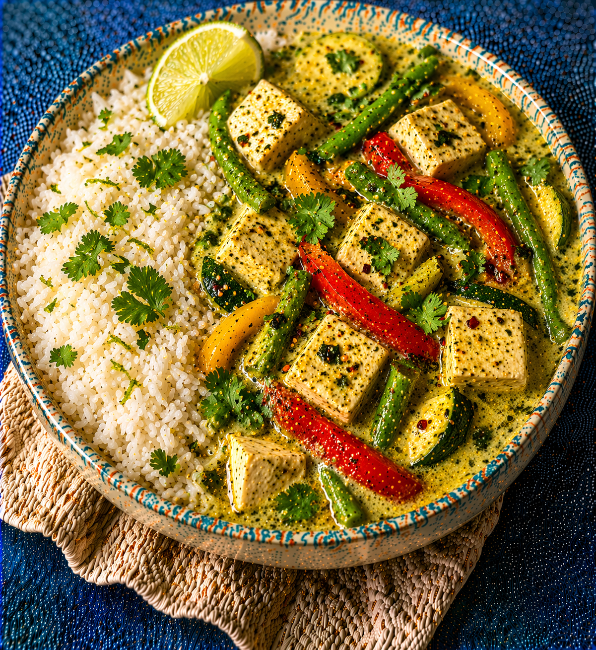 Thai Tofu & Vegetable Curry with Jasmine Rice